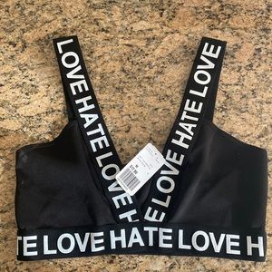 NWT Vintage forever 21 Love Hate bra SZ M